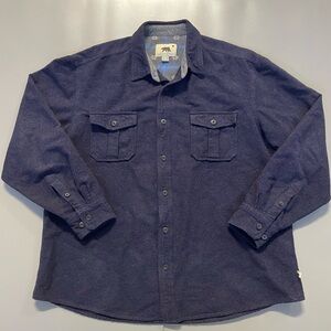 Dakota Grizzly Men's Ranger Chamois Shirt Iron Blue XX-Large